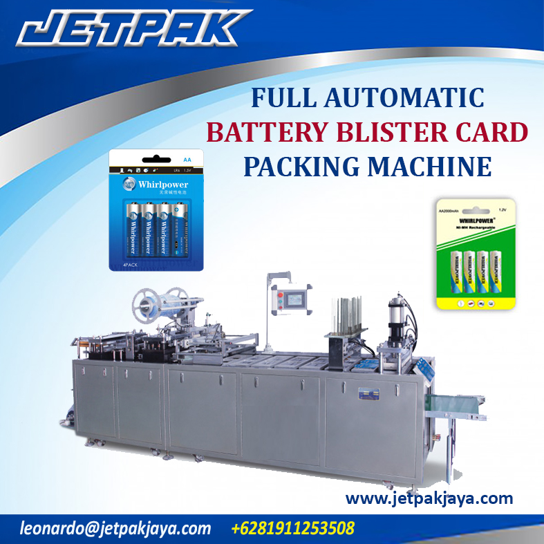 Full Automatic Battery Blister Card Packing Machine