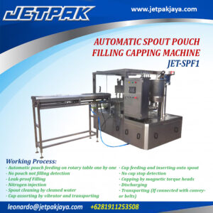 AUTOMATIC-SPOUT-POUCH-FILLING-CAPPING-MACHINE