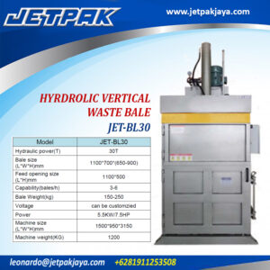 HYDROLIC-VERTICAL-WASTE-BALE-JET-BL30
