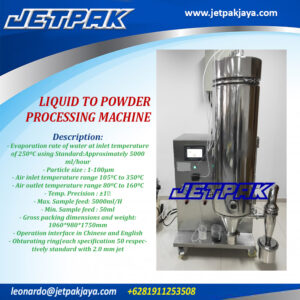 LIQUID-TO-POWDER-PROCESSING-MACHINE