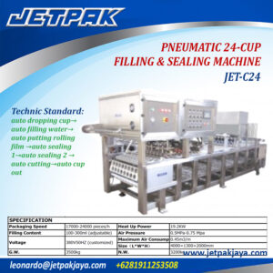 PNEUMATIC-24-CUP-FILLING-AND-SEALING-MACHINE PNEUMATIC-24-CUP-FILLING-AND-SEALING-MACHINE