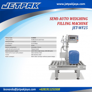 SEMI-AUTOMATIC-WEIGHING-FILLING-MACHINE-JET-WF25 SEMI-AUTOMATIC-WEIGHING-FILLING-MACHINE-JET-WF25