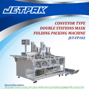 CONVEYOR-TYPE-DOUBLE-STATIONS-MASK-FOLDING-PACKING-MACHINE