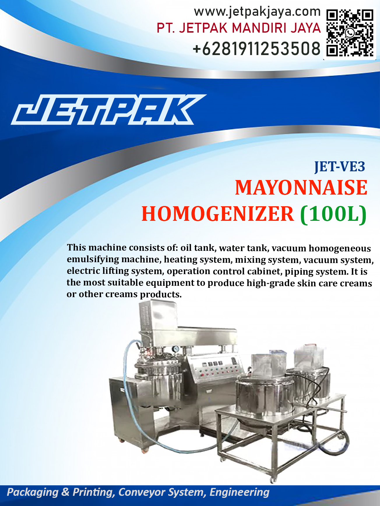 JET-VE3-MAYONNAISE-HOMOGENIZER