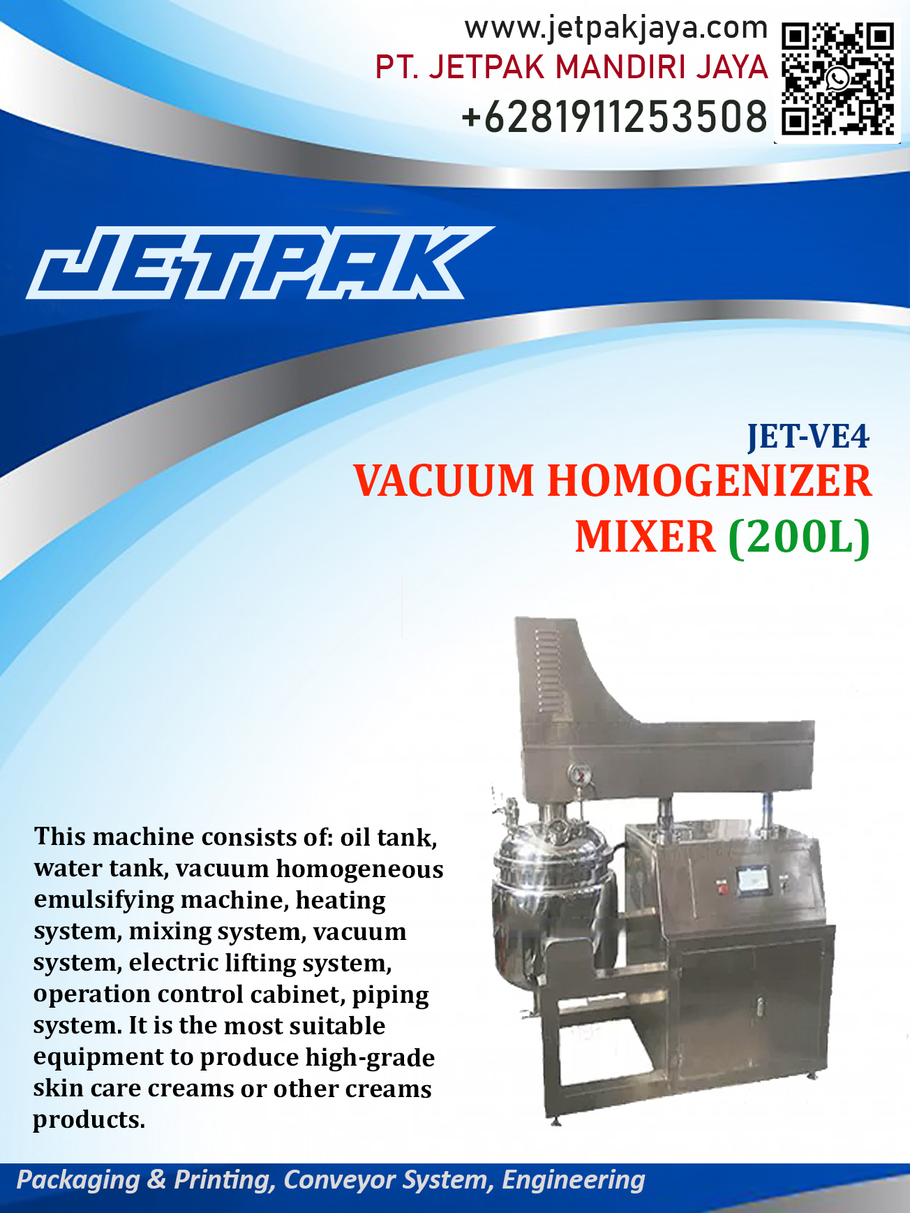JET-VE4-VACUUM-HOMOGENIZER-MIXER