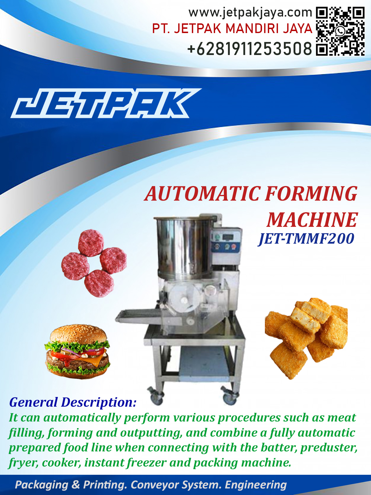 AUTOMATIC FORMING MACHINE - JET-TMMF200