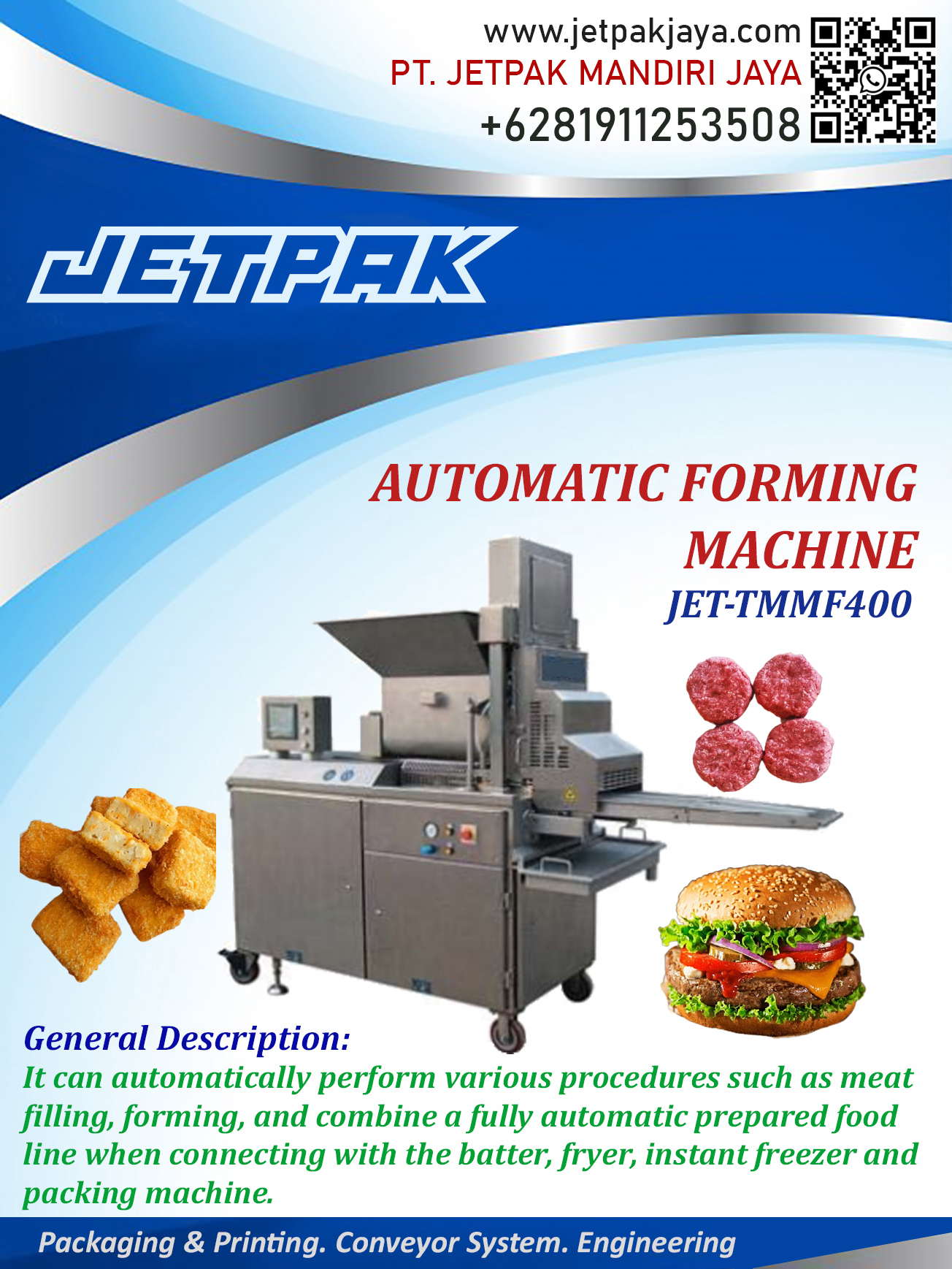 AUTOMATIC FORMING MACHINE - JET-TMMF400