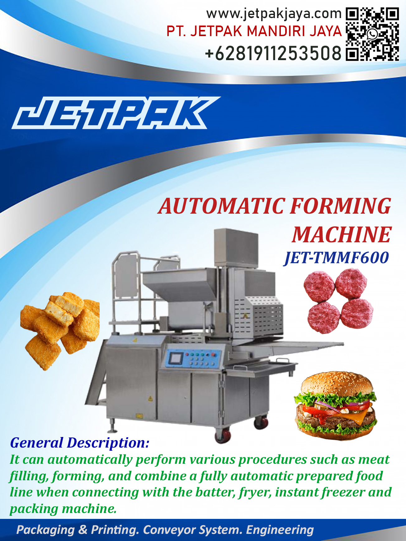 AUTOMATIC FORMING MACHINE - JET-TMMF600