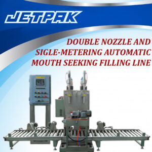 DOUBLE NOZZLE AND SINGLE-METERING AUTO MOUTH-SEEKING FILLING LINE - GSS27