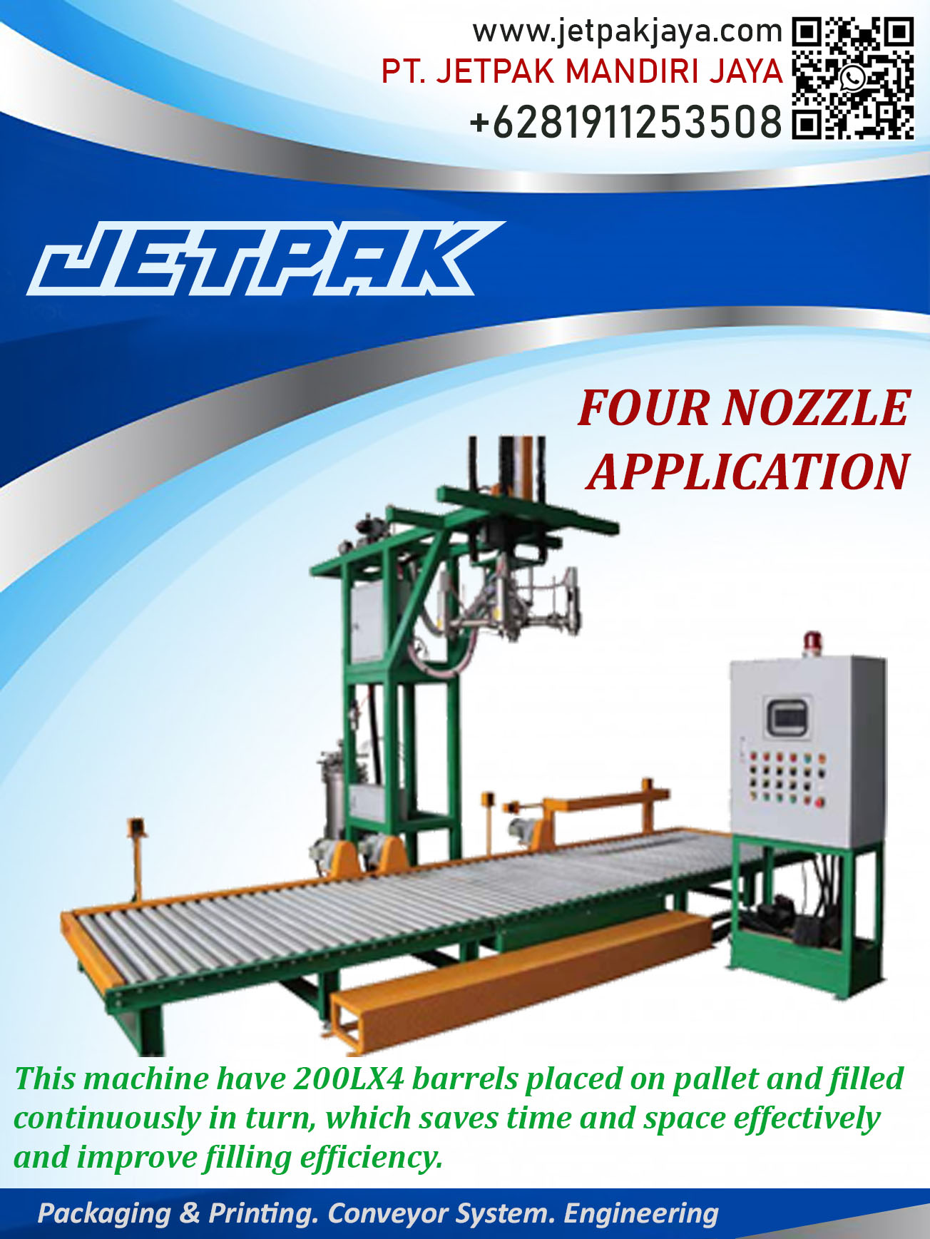 FILLING MACHINE-FOUR NOZZLE APPLICATION - GSS35