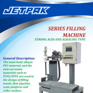 SERIES FILLING MACHINE - STRONG ACID AND ALKALINE TYPE - JET-GSS16 SERIES FILLING MACHINE - STRONG ACID AND ALKALINE TYPE - JET-GSS16